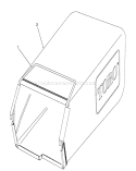 Grass Bag Assembly Diagram and Parts List for 26680 0000001-0999999 - 1990 Toro Lawn Mower