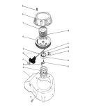 Recoil Assembly Diagram and Parts List for 26682 0000001-0999999 - 1990 Toro Lawn Mower