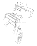 Side Discharge Chute Diagram and Parts List for 26682 0000001-0999999 - 1990 Toro Lawn Mower