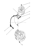 Flywheel & Magneto Assembly Diagram and Parts List for 26682 0000001-0999999 - 1990 Toro Lawn Mower