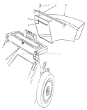 Side Discharge Chute Diagram and Parts List for 26682 9000001-9999999 - 1989 Toro Lawn Mower