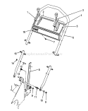 Handle Assembly Diagram and Parts List for 26682 9000001-9999999 - 1989 Toro Lawn Mower