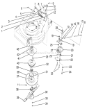 Blade Brake Clutch Assembly Diagram and Parts List for 26683 0000001-0999999 - 1990 Toro Lawn Mower