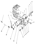 Governor Assembly Diagram and Parts List for 26683 0000001-0999999 - 1990 Toro Lawn Mower
