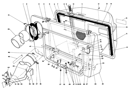 Easy-Empty Grass Catcher Model 59111 (Optional) Diagram and Parts List for 57360 3000001 - 3999999 Toro Lawn Tractor