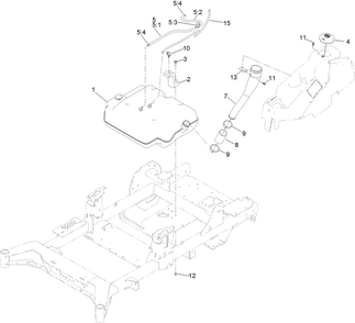 Part Location Diagram of 145-5778 Toro Retainer-Tank, Rear