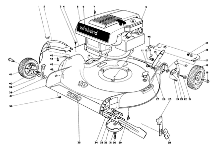 Part Location Diagram of 19-5770 Toro DISCONTINUED