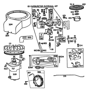 Briggs & Stratton Model 191707-5816-01 (Model 57300)(Continued) Diagram and Parts List for 57360 5000001 - 5999999 Toro Lawn Tractor