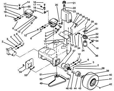 Wheel Assembly & Hydraulic Components Diagram and Parts List for 30190 20000001 - 29999999 Toro Lawn Tractor Accessories