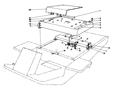 Seat Mount Assembly Diagram and Parts List for 30775 100001 - 199999 Toro Lawn Tractor