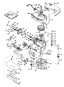 Engine Tecumseh Model No. Tnt 120-12004 Diagram and Parts List for 20660 5000001 - 5999999 Toro Lawn Mower