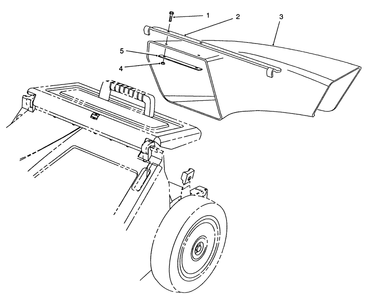 Side Discharge Chute Model No. 59112 (Optional) Diagram and Parts List for 26622C 9000001 - 9999999 Toro Lawn Mower