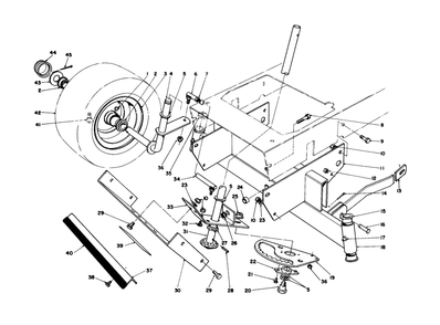 Front Axle Assembly Diagram and Parts List for 56150 9000001 - 9999999 Toro Lawn Tractor