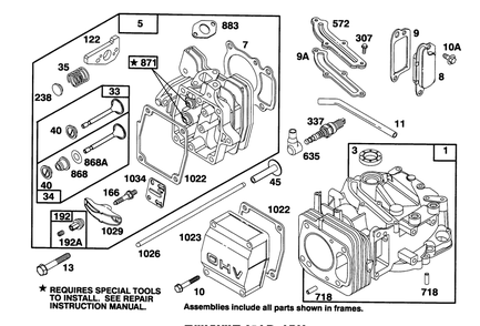 Engine Gts 150 Diagram and Parts List for 26630B 4900001 - 4999999 Toro Lawn Mower