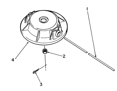 Fixed Line Head (Optional) Diagram and Parts List for 51650 9000001 - 9999999 Toro Trimmer
