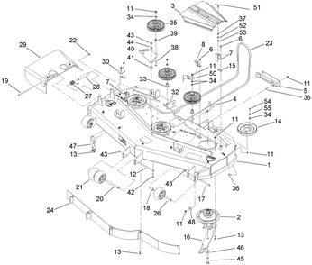 Part Location Diagram of 105-8783 Toro Belt (60 Deck)