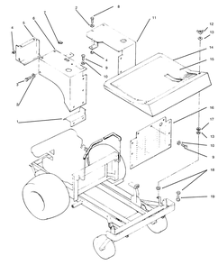 Fenders And Covers Diagram and Parts List for 74140 690001 - 699999 Toro Lawn Tractor