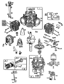 Engine Toro Power Plus Diagram and Parts List for R2-16BE01 2000001 - 2999999 Toro Lawn Tractor