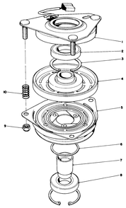 Clutch Assembly No. 54-3200 Diagram and Parts List for 30175 39000001 - 39999999 Toro Lawn Tractor Accessories