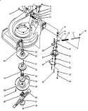 Blade Brake Clutch Assembly Diagram and Parts List for 27500 2000001-2999999 - 1992 Toro Lawn Mower