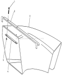 Side Discharge Chute Diagram and Parts List for 27501 2000001-2999999 - 1992 Toro Lawn Mower