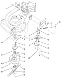 Blade Brake Clutch Assembly Diagram and Parts List for 27502 1000001-1999999 - 1991 Toro Lawn Mower