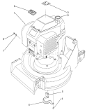 Engine Assembly Diagram and Parts List for 27502 1000001-1999999 - 1991 Toro Lawn Mower