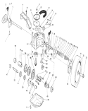 Gear Case Assembly Diagram and Parts List for 27502 1000001-1999999 - 1991 Toro Lawn Mower
