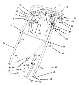 Part Location Diagram of 99-6067 Toro No. 2 Lift Arm