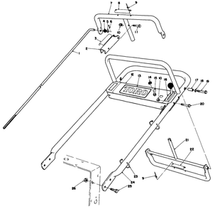 Handle Assembly Diagram and Parts List for 30111 5000001 - 5999999 Toro Lawn Tractor Accessories
