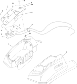 Console And Control Panel Assembly Diagram and Parts List for 74959 402090000-403010621 Toro Lawn Mower