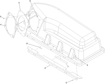 Bagger Top Assembly No. 140-5096 Diagram and Parts List for 79413 416700000 - 999999999 Toro Lawn Tractor