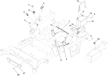 Electrical Assembly Diagram and Parts List for 74048TE 414071690 - 999999999 Toro Lawn Tractor