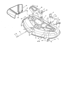 Part Location Diagram of 117-1291 Toro 50 Inch Deck Assembly
