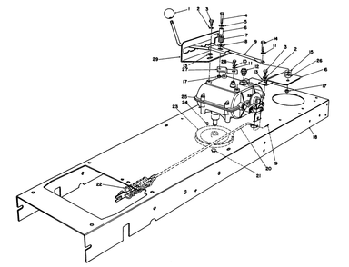 Transmission Linkage Assembly Diagram and Parts List for 56177 2000001 - 2999999 Toro Lawn Tractor