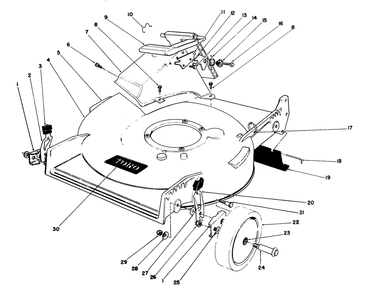 Housing Assembly (Used On Units With Serial Now 9005568 Thru 9018484) Diagram and Parts List for 20511 9000001 - 9999999 Toro Lawn Mower