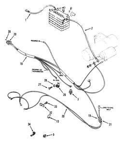 Electrical System Diagram and Parts List for 73420 4900001 - 4999999 Toro Lawn Tractor