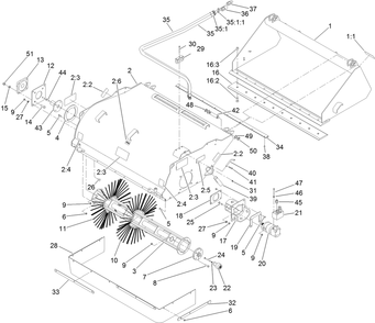 Part Location Diagram of 137-8954 Toro Hydraulic Motor Assembly