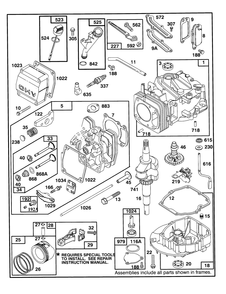 Engine Gts-150 Diagram and Parts List for 26631BC 5900001 - 5999999 Toro Lawn Mower