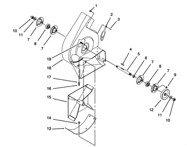 Part Location Diagram of 110-6552 Toro Housing-Vac, Blower