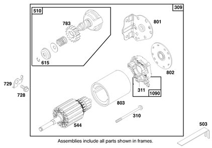 Engine Briggs & Stratton Model 28m707-0127-01 Diagram and Parts List for 71185 7900001 - 7999999 Toro Lawn Tractor