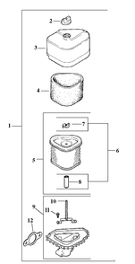 Gear Reduction And Differential Diagram and Parts List for 30754 (60001-69999)(1986) Toro Lawn Tractor