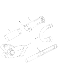 Main Blower Assembly Diagram and Parts List for 51988 315000001 - 315999999 Toro Leaf Blower / Vacuum