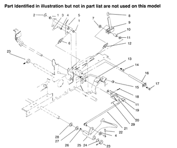 Clutch Diagram and Parts List for 73402 6900001 - 6999999 Toro Lawn Tractor
