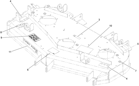 Part Location Diagram of 107-1686 Toro Decal-Service Aid