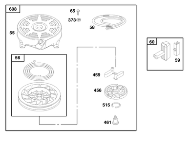 Engine Briggs & Stratton Model 12f802-1767-E1 Diagram and Parts List for 20804 8900001 - 8999999 Toro Lawn Mower