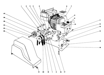 Engine Assembly Diagram and Parts List for 38045 0000001 - 0999999 Toro Snow Blower