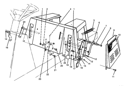 Linkage Assembly Diagram and Parts List for 70140 3900001 - 3999999 Toro Lawn Tractor