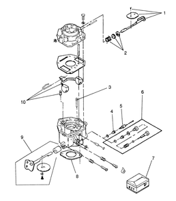 Carburetor Components-616-Z, 620-Z Diagram and Parts List for Y1-16OE03 1000001 - 1999999 Toro Lawn Tractor