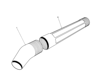 Blower Tube Assembly Diagram and Parts List for 51570 9000001 - 9999999 Toro Leaf Blower / Vacuum